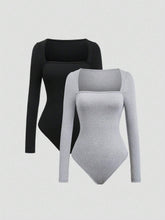 European & American Style Sexy Tight-Fitting Long Sleeve Women's Bodysuit